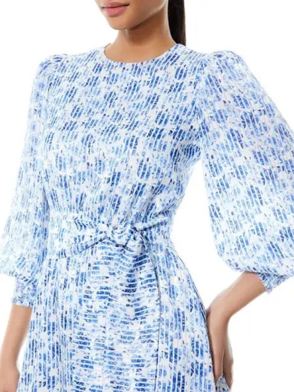 Alice + Olivia Molli Floral Tie Waist Dress Size 6 - Picture 4 of 12